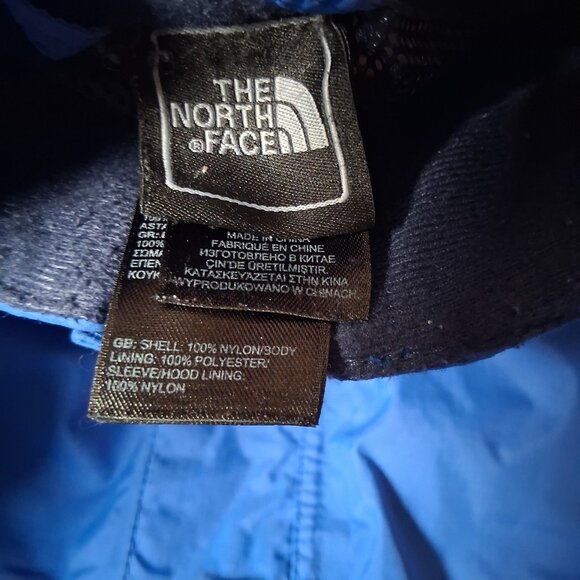 The North Face Hyvent Jacket Youth Boys XS 6 Blue Roll Away Hood Lightweight - Picture 8 of 16